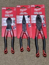 1 ea Milwaukee MT550 9" Lineman's Pliers ,MT555 8" Long Nose,& MT558 8" Diagonal