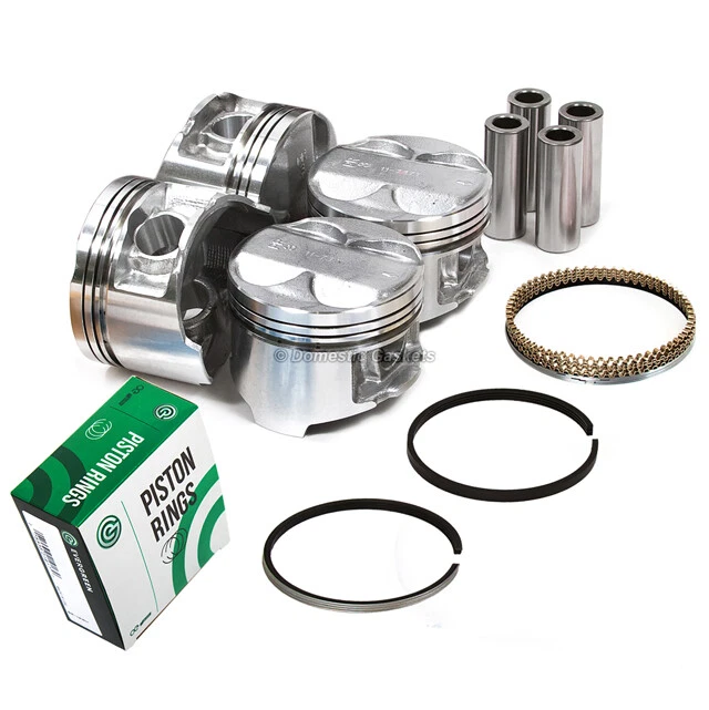 Pistons and Rings fit Honda Civic del Sol 1.6 B16A2 B16A3 - Image 2 of 4