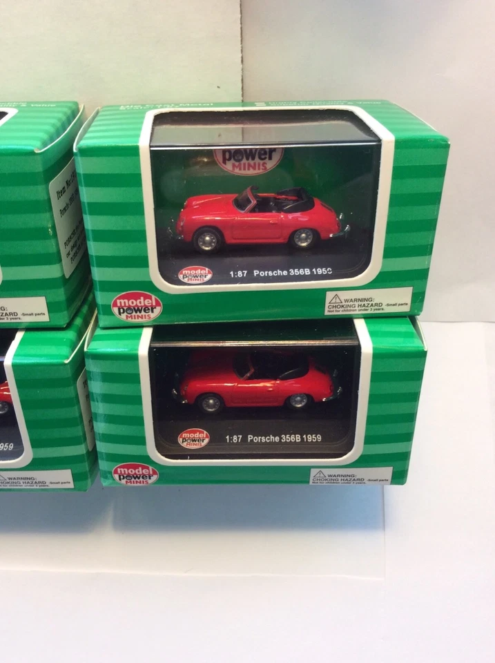 1/87 Model Power Red 1959 Porsche 356B Carrera - Image 3 of 4