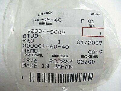 NOS New Kawasaki Stud Qty. 1 p/n 92004-S002 or 92004-5002 | eBay