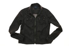 Women's Style & Co Linen Jacket Brown Size S Zipper Front