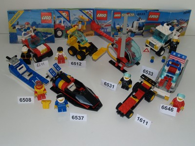 Lego 6646 1611 6508 6511 6512 6531 6533 6537 mit 6x BA von 1990 bis 1994