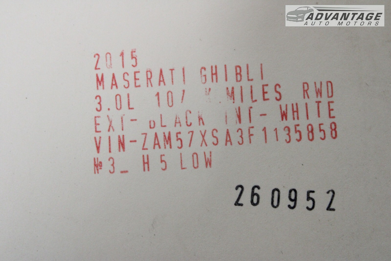 2014-2017 MASERATI GHIBLI SEDAN INTERIOR DASH DASHBOARD INSTRUMENT PANEL OEM