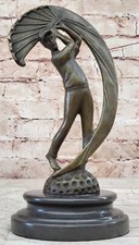 Male Figure Golf Celebration Trophy by Italian Artist Aldo Vitaleh Decor Gift
