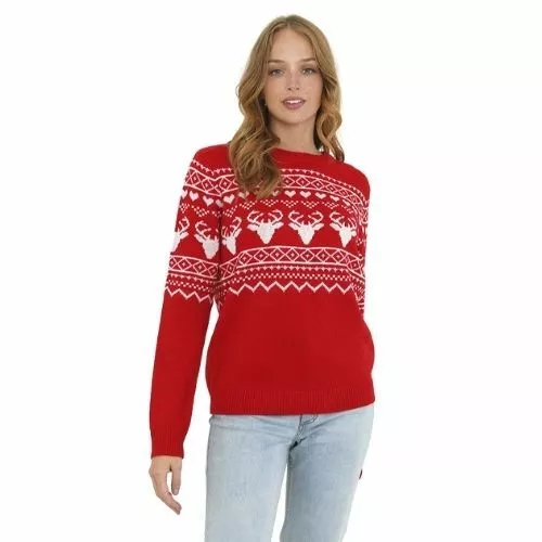 Ladies red shop christmas jumper