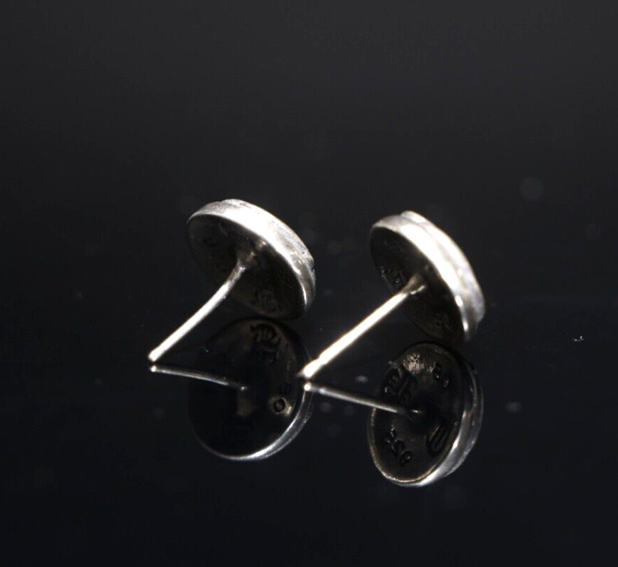Sterling Silver 925 Round Stud Earring - image 2