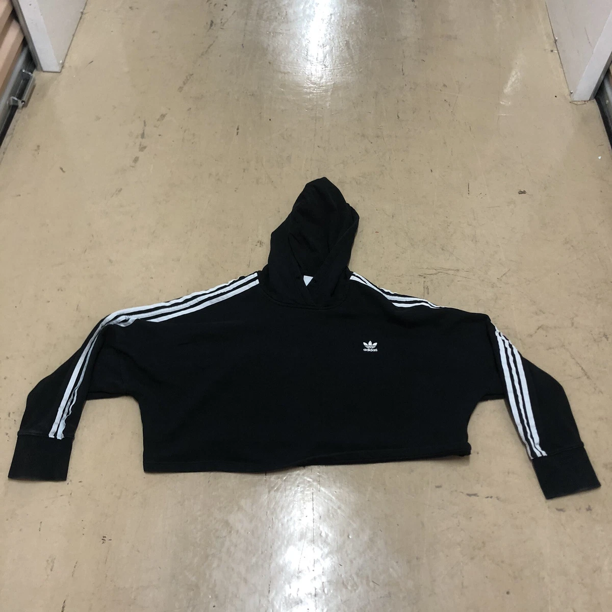 Adidas adicolor cropped hoodie sale