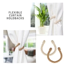 Elegant Rope Curtain Tie Backs - Decorative Holdbacks for Drapes and Curtains