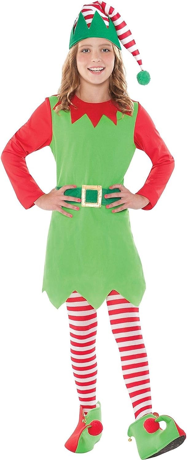 - Merry Christmas Elf - Holiday Costume - Child's Costume - Medium