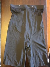 Maidenform Hi-Waist Thigh Slimmer Black Shapewear Size M