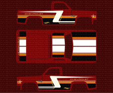 '83 CHEVY SILVERADO Custom WaterSlide Decal for hot wheels 1/64 a1