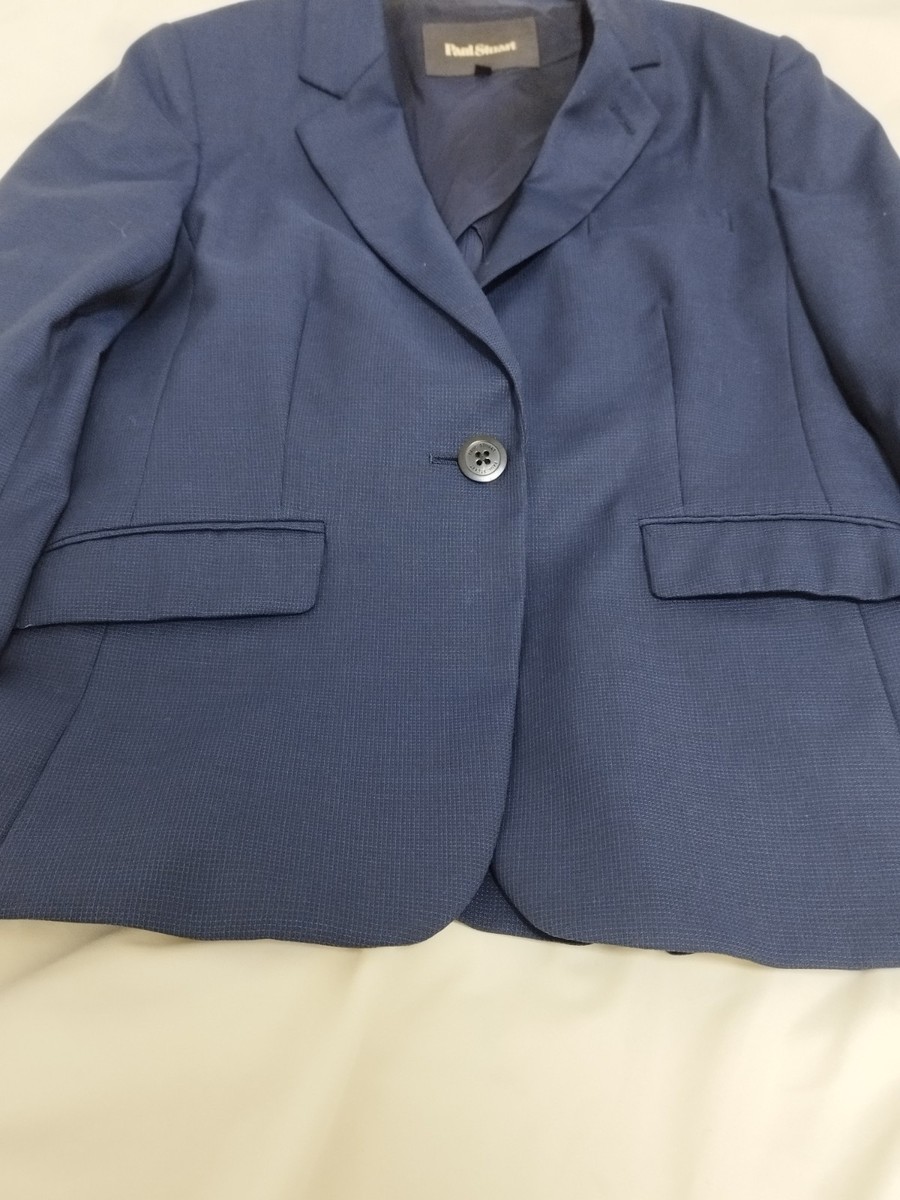 Paul Stuart Suit Skirt Summer 100%Wool Navy Size6 | eBay