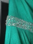 Rare HTF Sherri Hill Green Jeweled Prom Ball Pageant Evening Formal Dress — photo 4