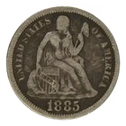 1885 Seated Liberty Dime Fine Condition