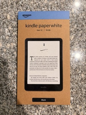 Amazon Kindle Paperwhite (12th Gen) 16GB 7'' Screen E-Reader Black - New & Sealed