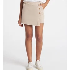 Tribal Skort Women's Size 12 Khaki Button Front Pockets Casual Everyday