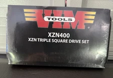Vim Tools XZN400 Triple Square Spline Drive Bit Set 9 PCS **NEW-Never Opened**