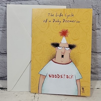 Leanin Tree Leslie Murray Birthday Card - The Life Cycle Of A Baby Boomer