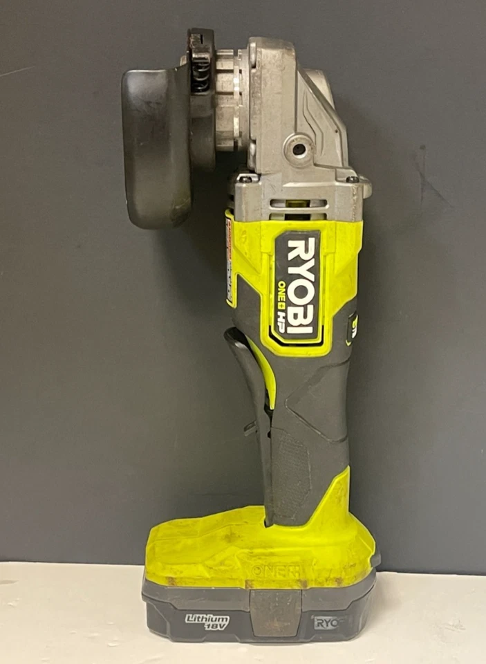 (RI1) Ryobi PBLAG01 18 В 4-1/2 дюйма угловая шлифовальная машина (аккумулятор и зарядное устройство) - Изображение 2 из 4