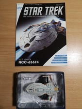 Star Trek Eaglemoss Magazine #122 Uss Yeager NCC-65674 Includes Model VG Cond