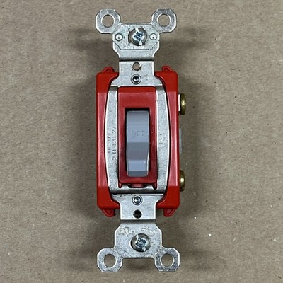 P&S CS20AC1-GRY SPEC Grade Single Pole Toggle Wall Light Switch 20A 120/277 GRAY