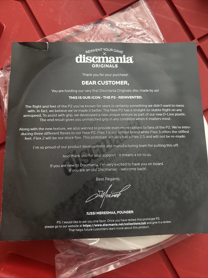 Par de Discmania Originals P2 Prototipo 175g Blanco Foto 2 de 4