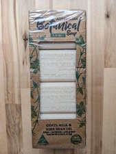 Australian Botanical Soap Goats Milk and Soya Bean Oil Triple-Milled 8 Bars -NIB