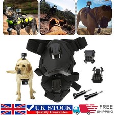 For GoPro HD Camera Adjustable dogs Pets Harness Back + Chest Belt Mount