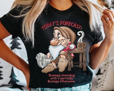 Grumpy Today's Forecast Morning Afternoon Tshirt Men Women