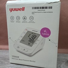 Yuwell Talking Electronic Blood Pressure Monitor Model YE660E Open Box