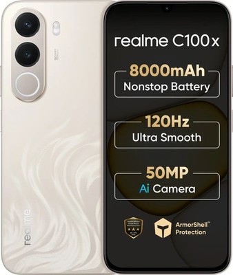 realme C100x 4G (Golden, 64 GB) (4 GB RAM) T7250 | Octa Core Processor.