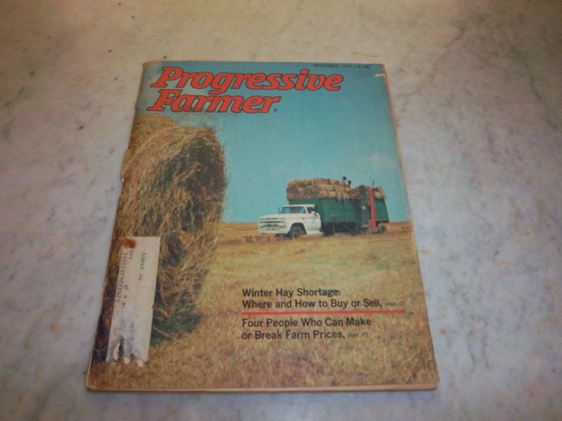 Vintage Progressive Farmer Magazine November 1977 Issue Winter Hay Storage