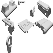 Lego Raptor Exhaust Heads Kit for Ford Raptor Model 3D Printed Parts