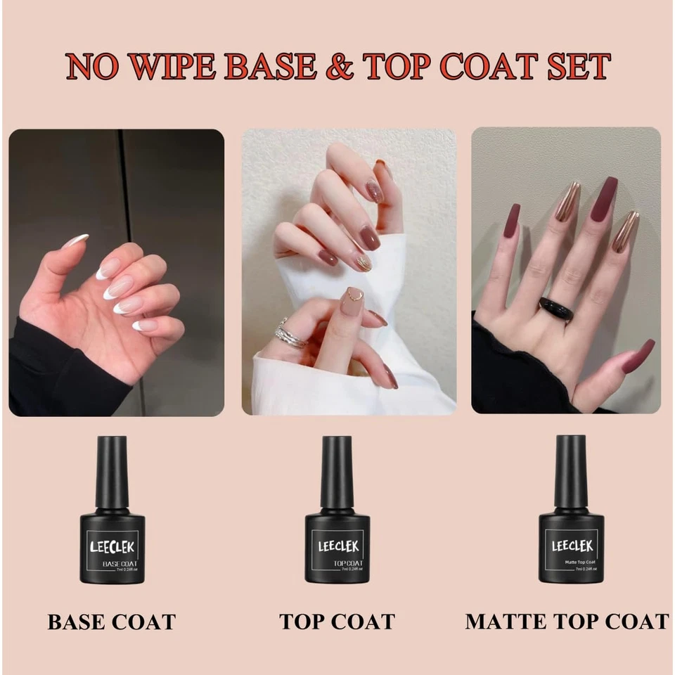 Kit de Esmalte de Uñas Lámpara de Uñas con Luz U V Capa Base Gel Capa Superior Pegatinas de Uñas Corte Foto 4 de 4