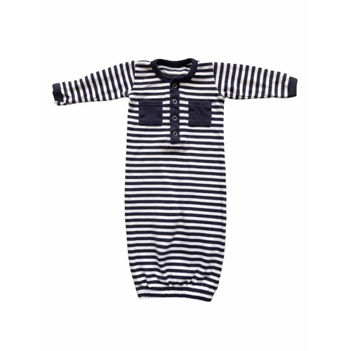 L'ovedbaby Schlafkleid marineblau gestreift Größe 0-3m - Bild 1 von 4