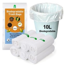 Biodegradable Bin Bags 10L | Small Food Waste Rubbish Bags 120 Pack