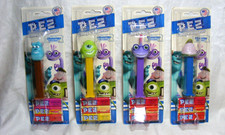 Vintage Lot of 4 Monsters Inc. Pez Dispensers Monsters University Disney Pixar