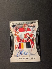 2022-23 Upper Deck Trilogy Jacob Markstrom #56 Patch Auto 07/10 4 Color