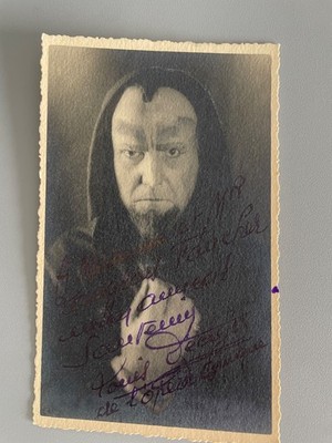 UNKNOWN signed autograph card 9 x 14 autograph autograph