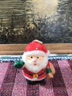 Russ Berrie Santa Claus Candle Mini Style Vintage