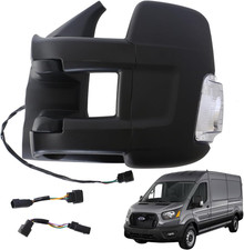 Side Door Mirror Left Driver Side for Ford Transit 150 250 350 350 HD 2015-2025