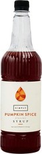 Simply Pumpkin Spice Syrup 1 x 1Lt Btle~BBE: 11. 2026~FREE POSTAGE