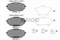 Bremsbelagsatz BremsklöTze FüR Toyota Auris _E18_ Corolla Stufenheck