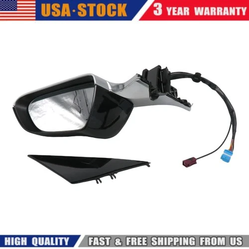 Black Right Passenger Side Mirror Heated Power Fold For Tesla Model 3 17-2023 US
