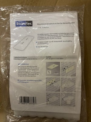 Sturotec Schallschutzset Waschtisch 65 cm Waschbecken Schallschutz Waschtisch 