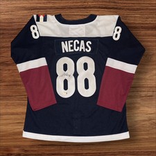 MARTIN NECAS AVALANCHE SIGNED / AUTOGRAPHED CUSTOM JERSEY BECKETT COA NICE!!