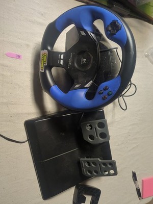 Logitech Driving Force. For PS2/PS3. Tested- Working. NO POWER ADAPTER or MOUNT.