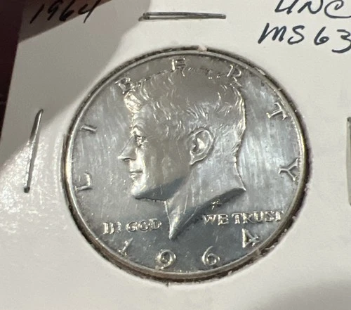 1964 Kennedy Half Dollar.  Uncirculated #6