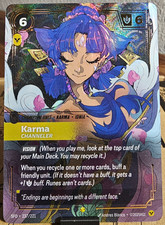 Riftbound Spiritforged Karma Channeler Showcase Foil Overnumbered 237/221
