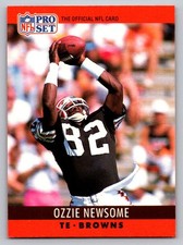 1990 Pro Set #75 Ozzie Newsome Cleveland Browns